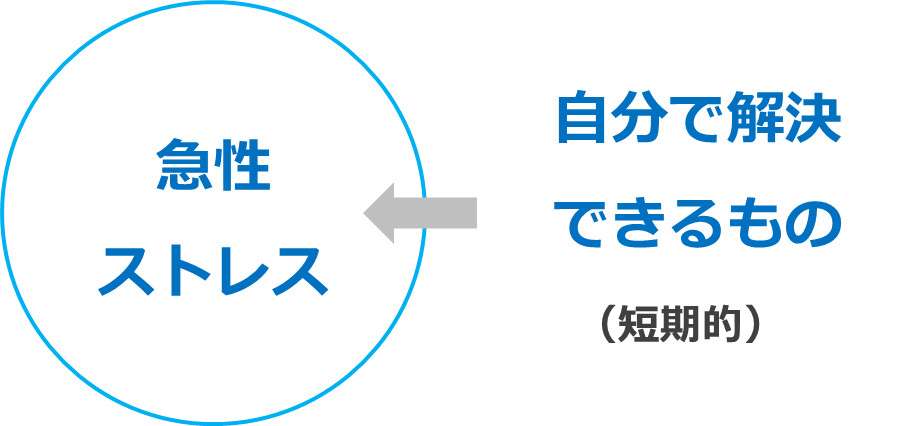 急性ストレス（自分で解決できるもの）