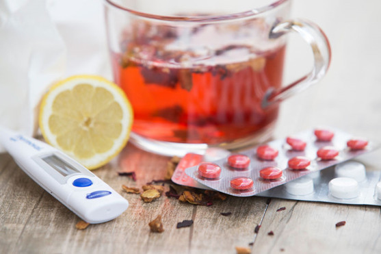 体温計と風邪薬