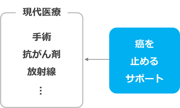現代医療は、病気を止めるサポート