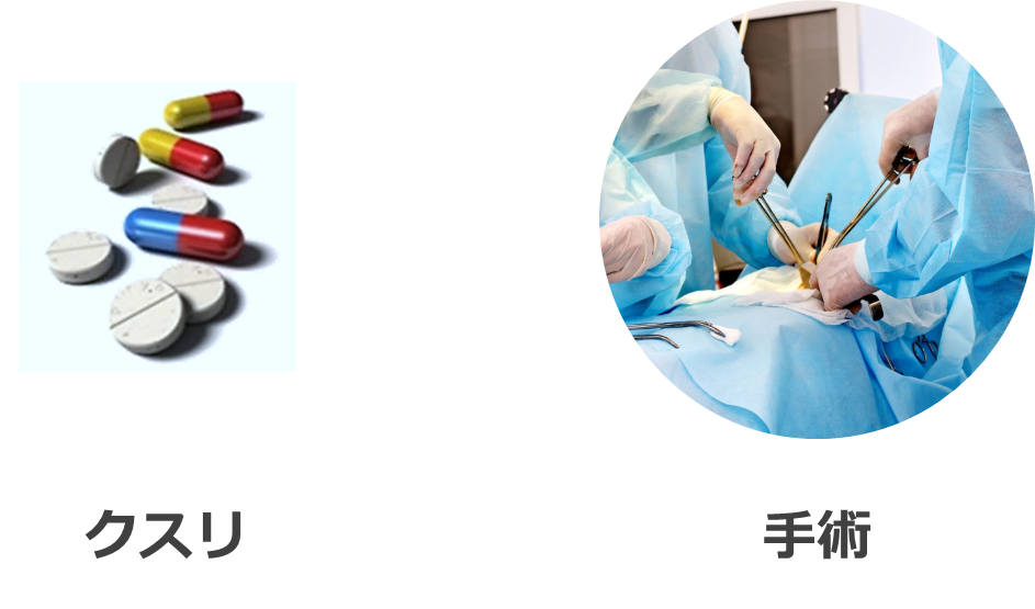 クスリと手術